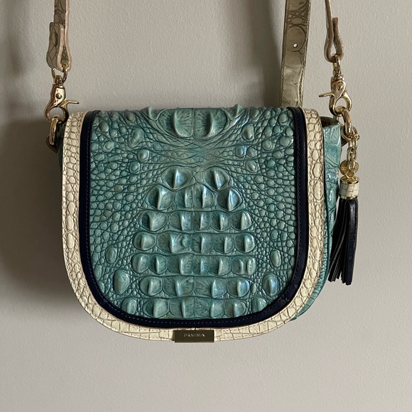 Brahmin Teal Crossbody Bag - Picture 3 of 6